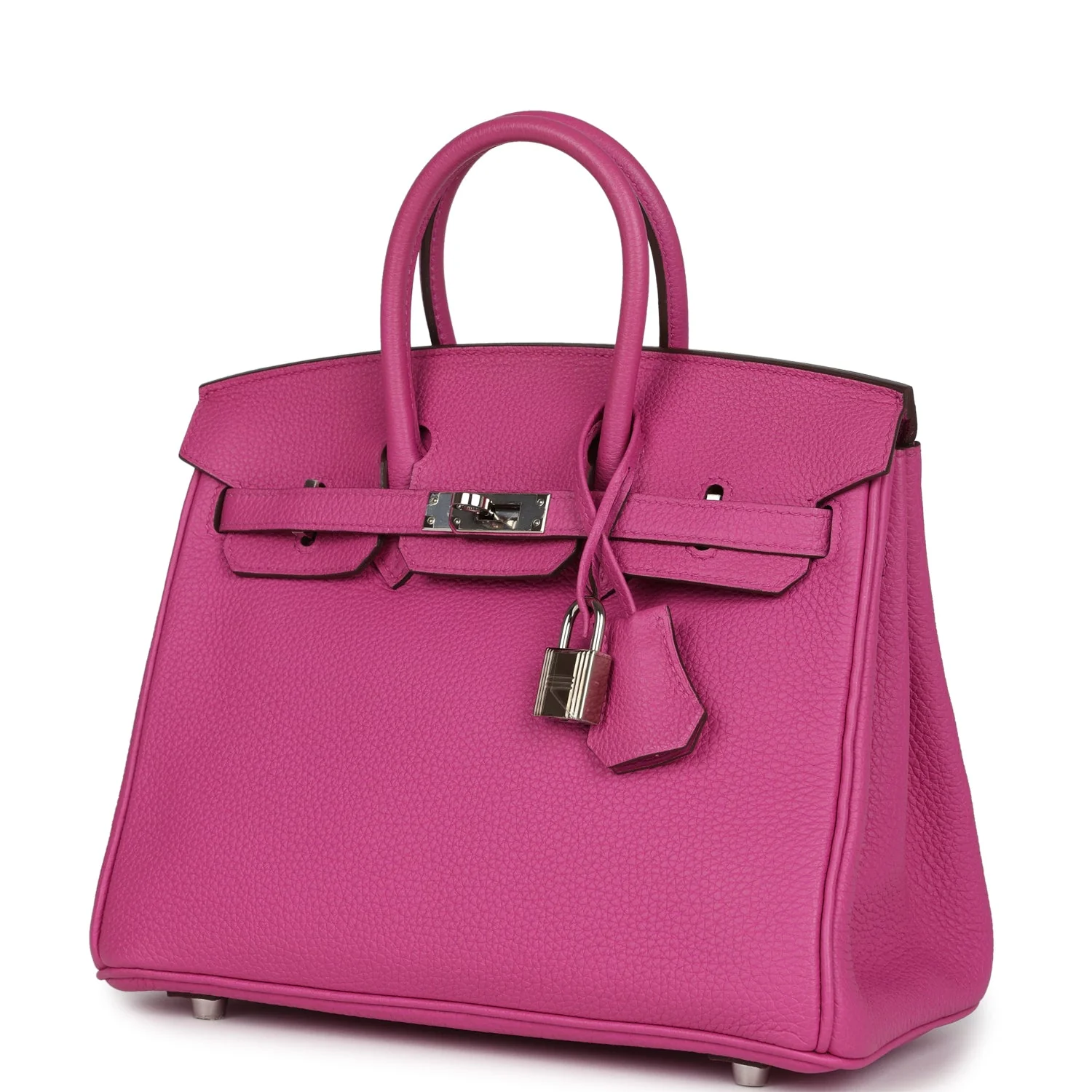 Replicate Hermes Birkin 25 Rose Pourpre Togo Palladium Hardware(1:1 replica)