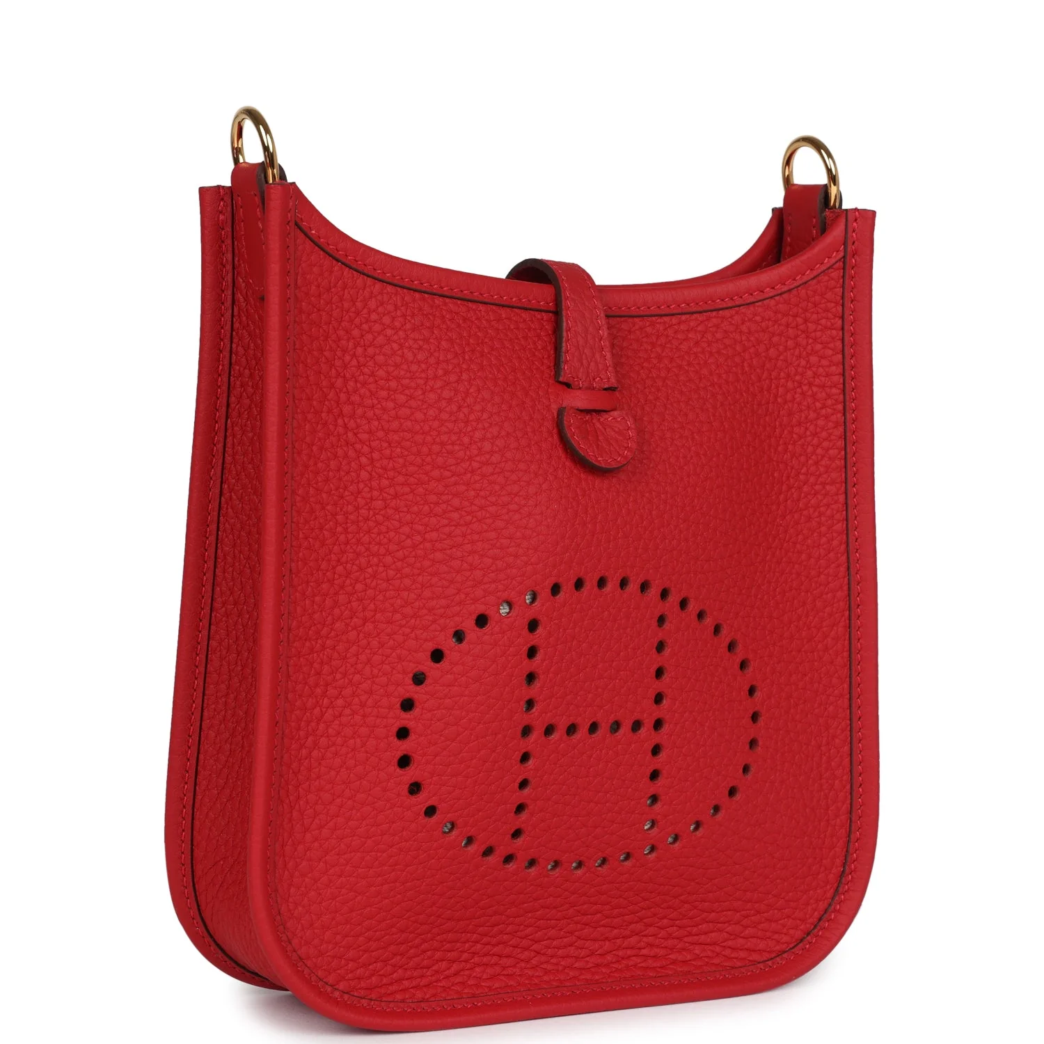 Replicate Hermes Evelyne TPM Vermillon Clemence Gold Hardware(1:1 replica)