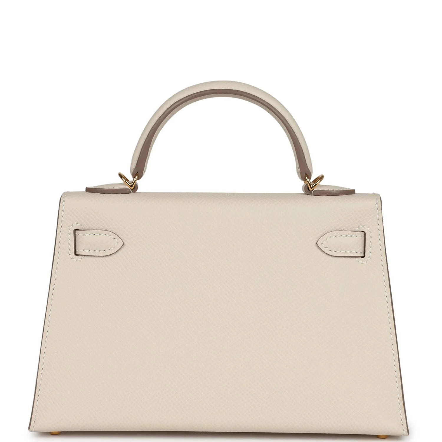 Replicate Hermes Kelly Sellier 20 Craie Epsom Gold Hardware(1:1 replica)