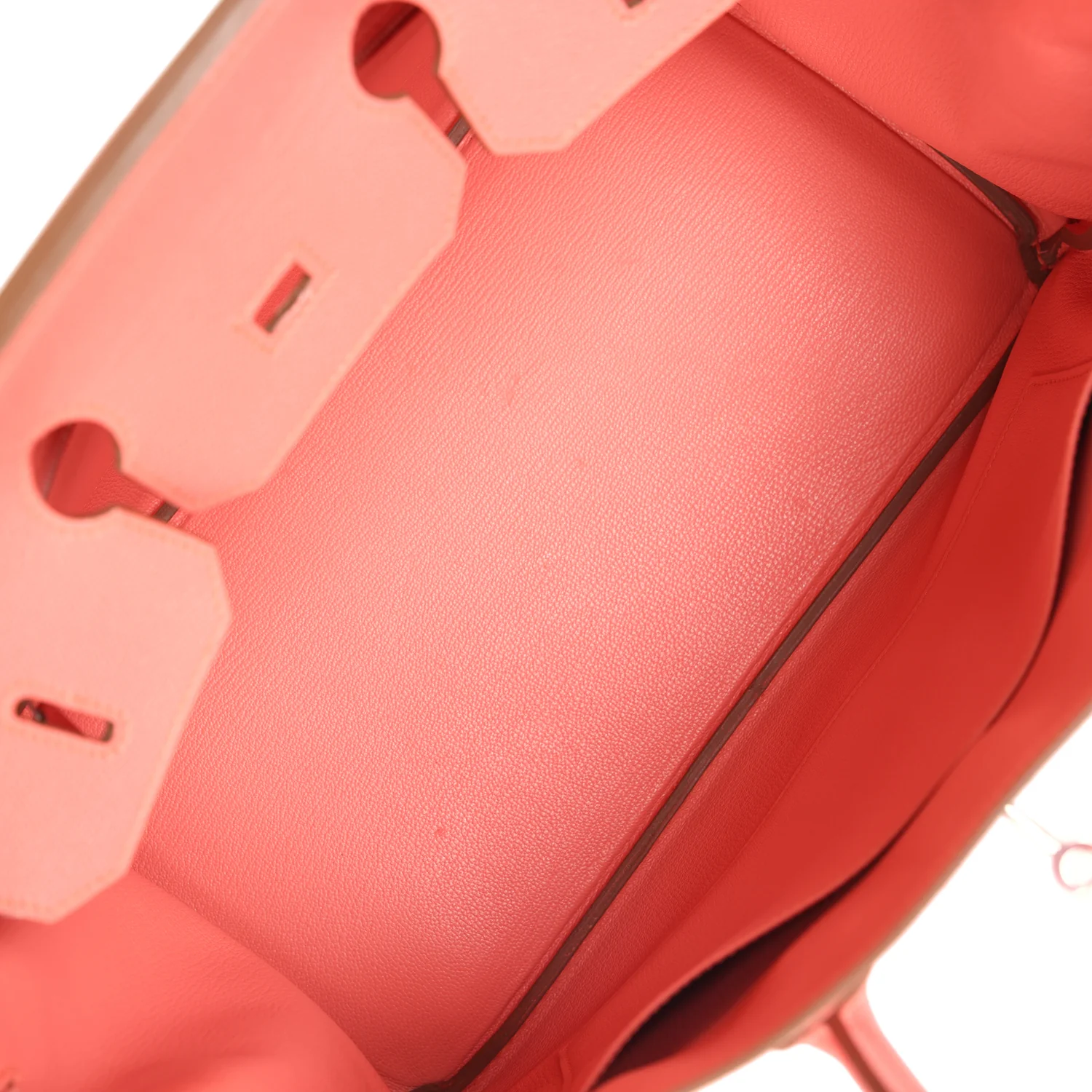 Replicate Hermes Birkin 35 Flamingo Epsom Palladium Hardware(1:1 replica)