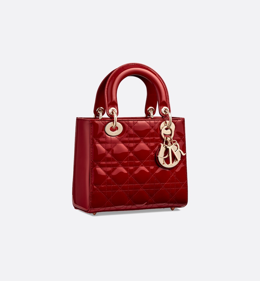 Replicate Dior Small Lady Dior Bag HandBags- patent leather(1:1 replica)