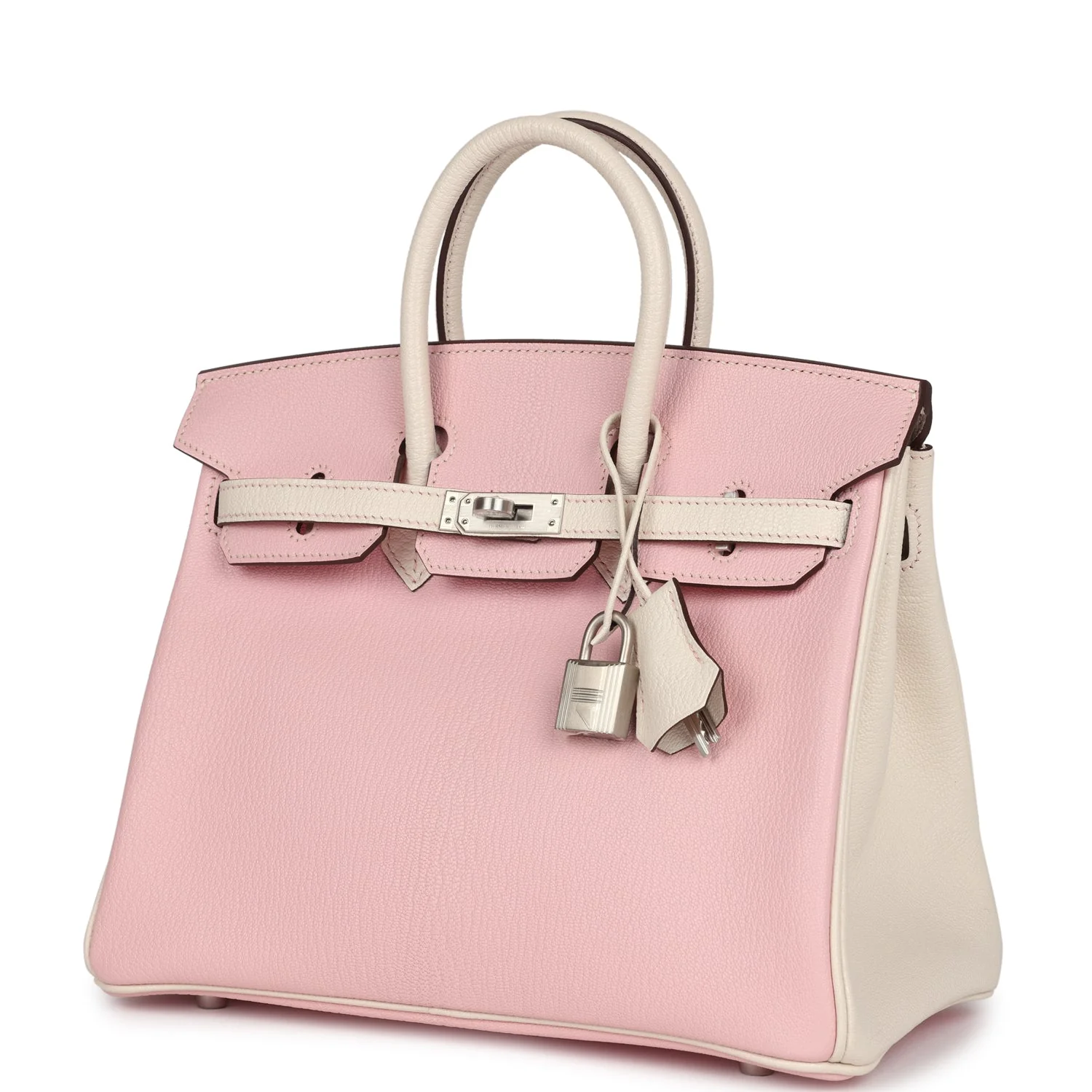 Replicate Hermes Special Order (HSS) Birkin 25 Rose Sakura and Nata Swift Brushed Gold Hardware(1:1 replica)