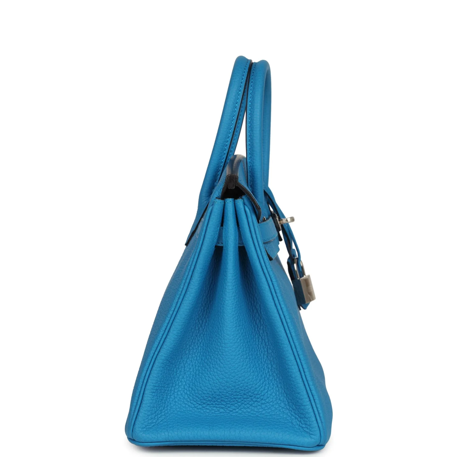 Replicate Hermes Birkin 25 Bleu Zanzibar Togo Palladium Hardware(1:1 replica)