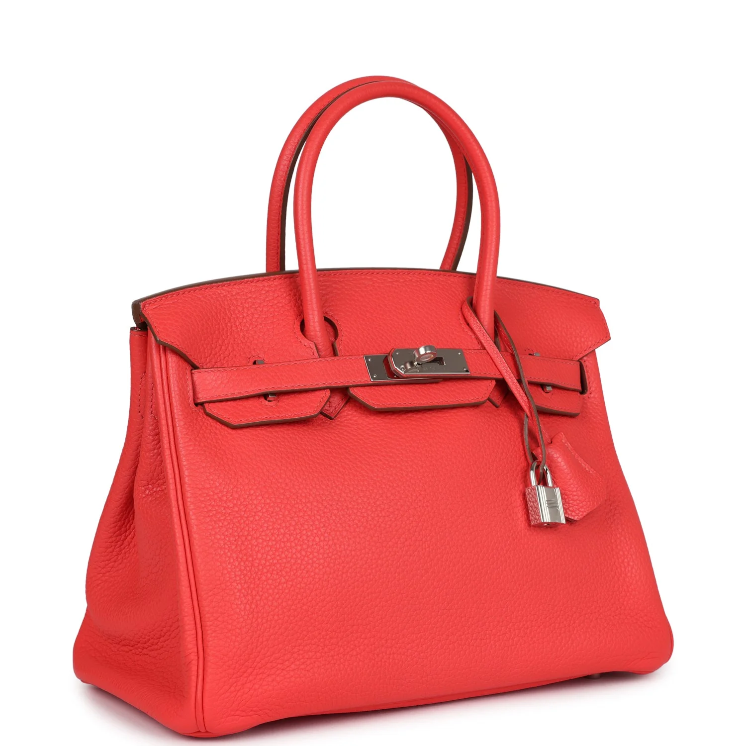Replicate Hermes Birkin 30 Rose Jaipur Clemence Palladium Hardware(1:1 replica)
