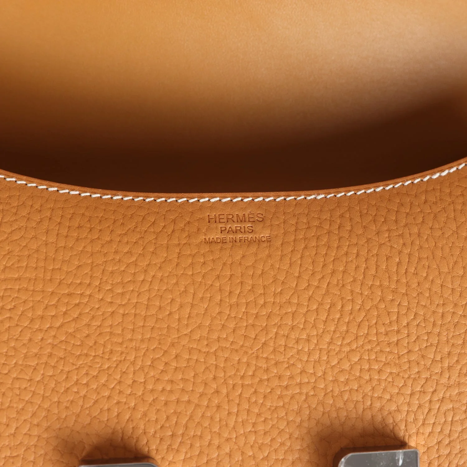 Replicate Hermes Constance 1-24 Naturel Sable Vache Naturel Graine Palladium Hardware(1:1 replica)