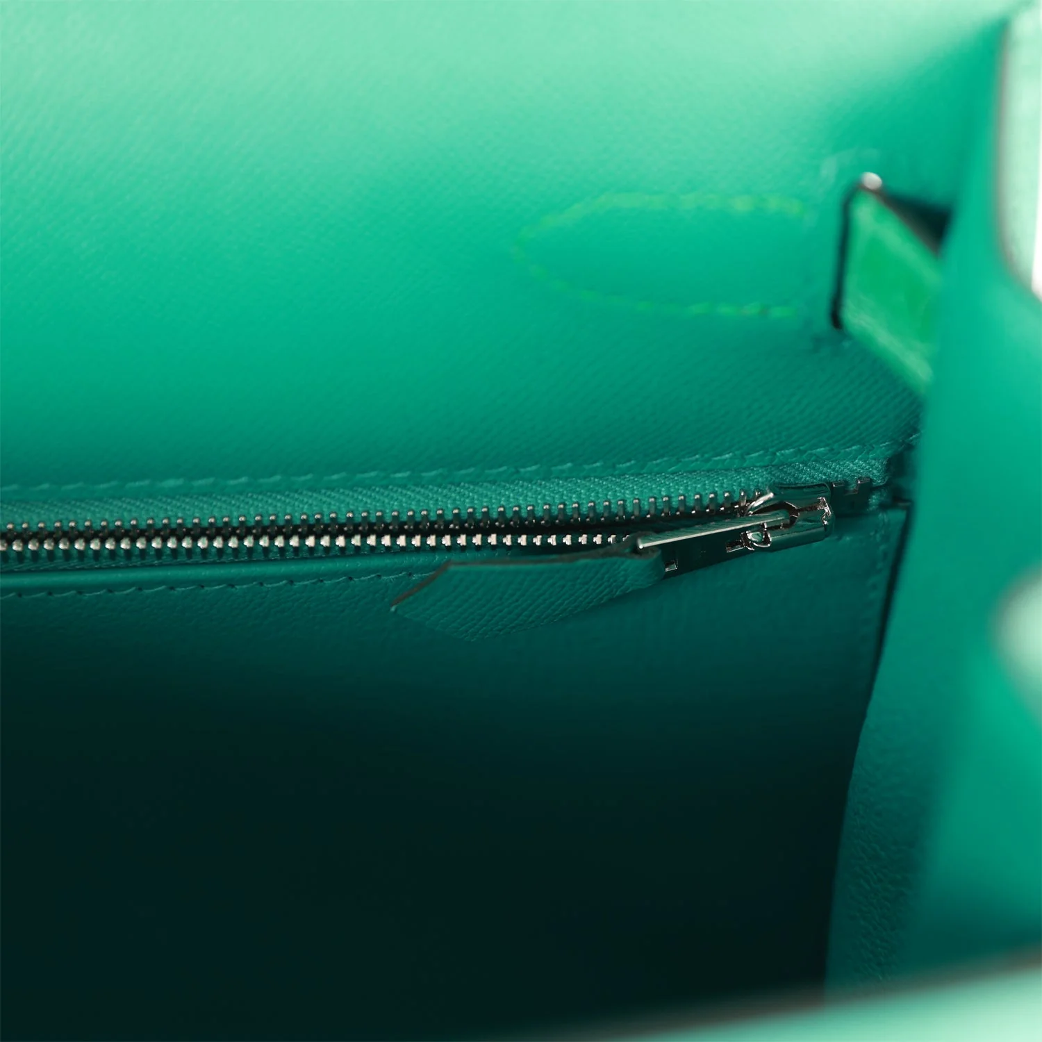 Replicate Hermes Kelly Sellier 28 Vert Verone Madame and Shiny Niloticus Crocodile Touch Palladium Hardware(1:1 replica)