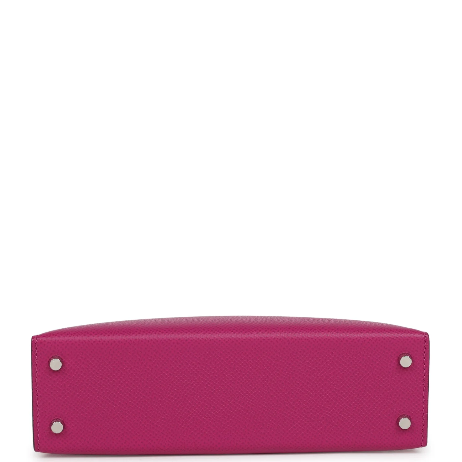 Replicate Hermes Special Order (HSS) Kelly Sellier 20 Rose Pourpre Verso Epsom Palladium Hardware(1:1 replica)