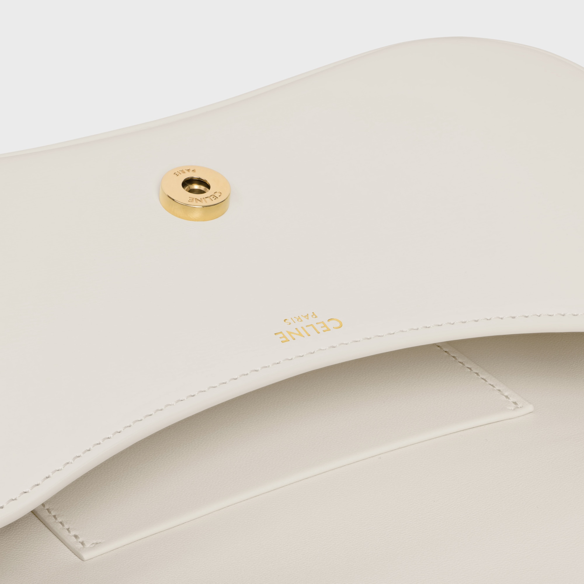 Replicate TEEN CELINE LOLA IN SHINY CALFSKIN WHITE COTTON(1:1 replica)