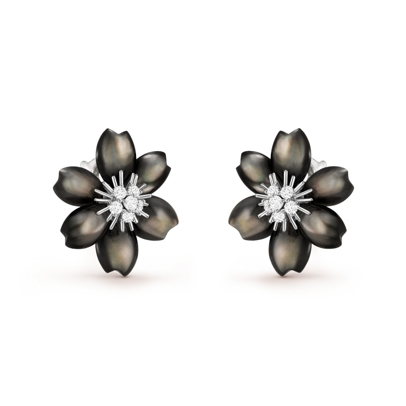 Replicate Rose de Noël earrings, small model(1:1 replica)