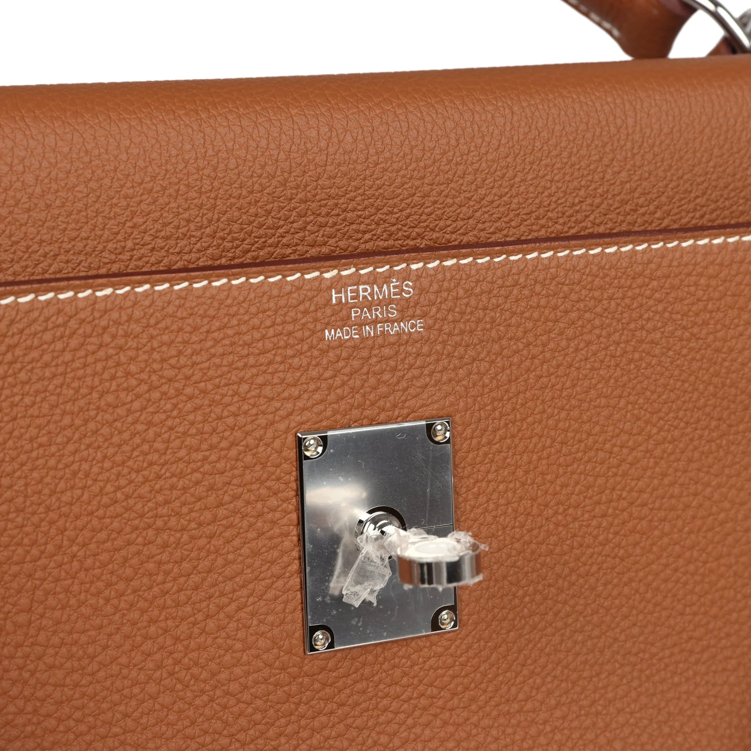 Replicate Hermes Kelly 42 Maxi Gold Togo Palladium Hardware(1:1 replica)