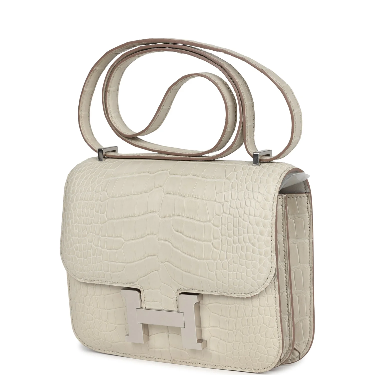 Replicate Hermes Constance 18 Beton Matte Alligator Palladium Hardware(1:1 replica)