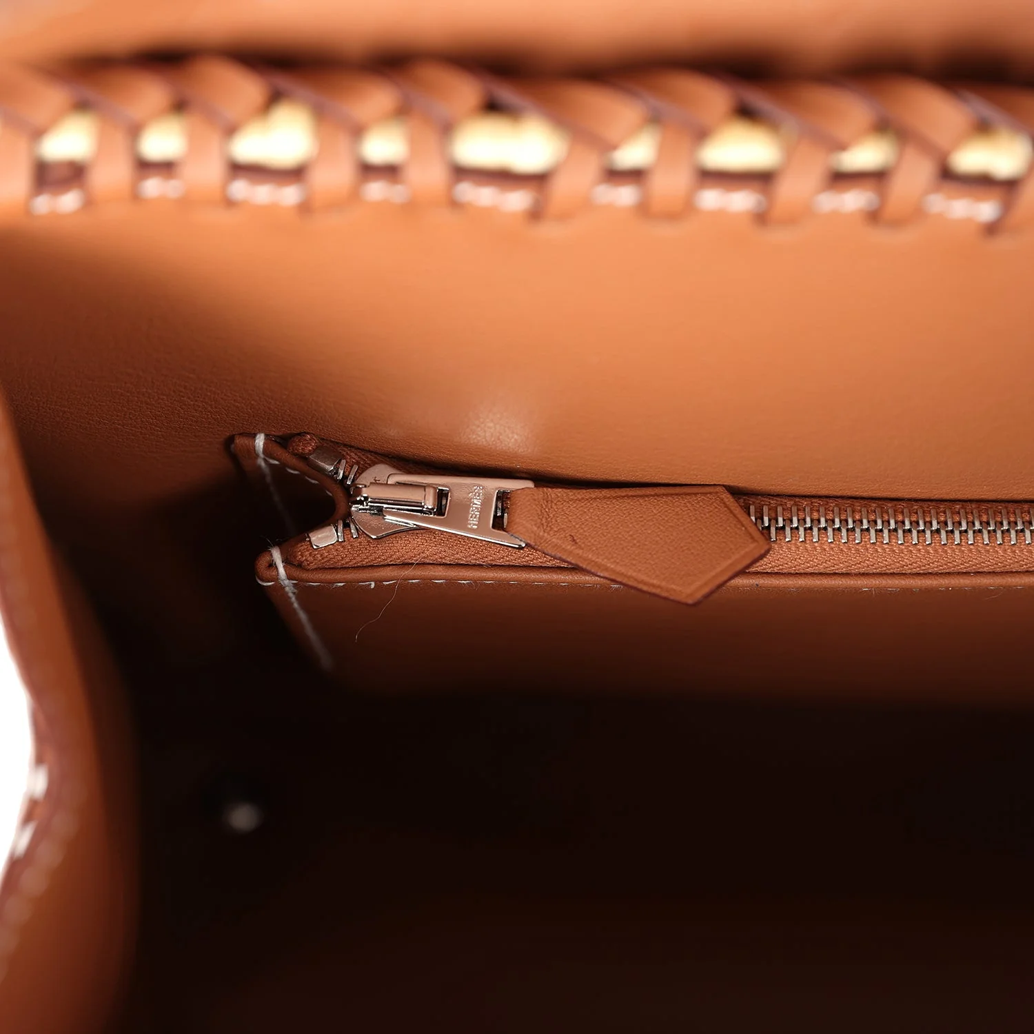 Replicate Hermes Picnic Birkin 25 Gold Swift and Stripe Wicker Palladium Hardware(1:1 replica)