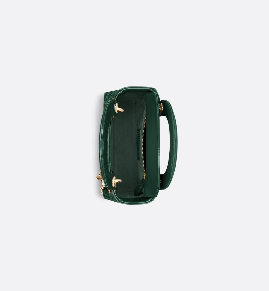 Replicate Dior Mini Dioriviera Lady Dior Bag   Patent Leather(1:1 replica)