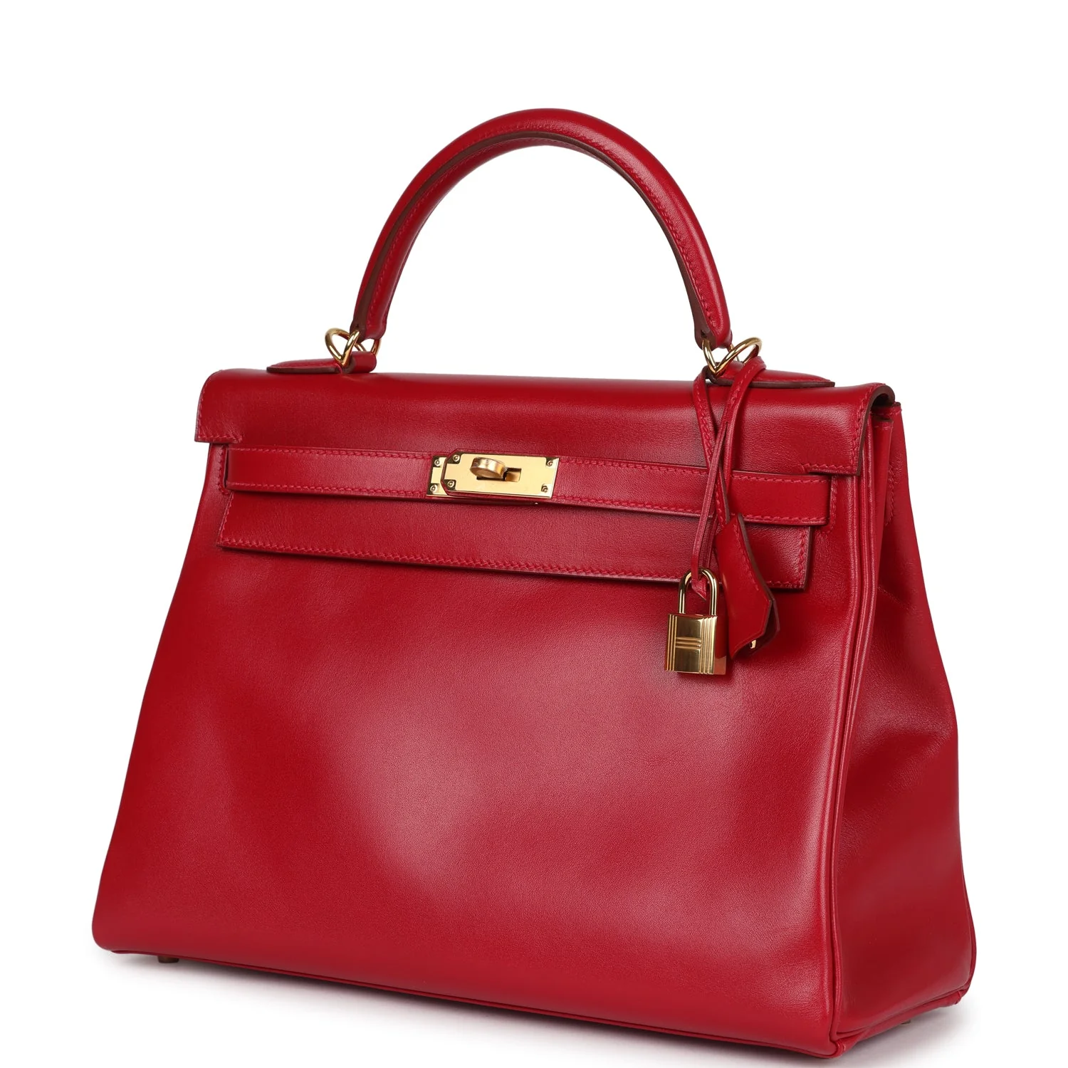 Replicate Hermes Kelly Retourne 32 Rouge Vif Tadelakt Gold Hardware(1:1 replica)