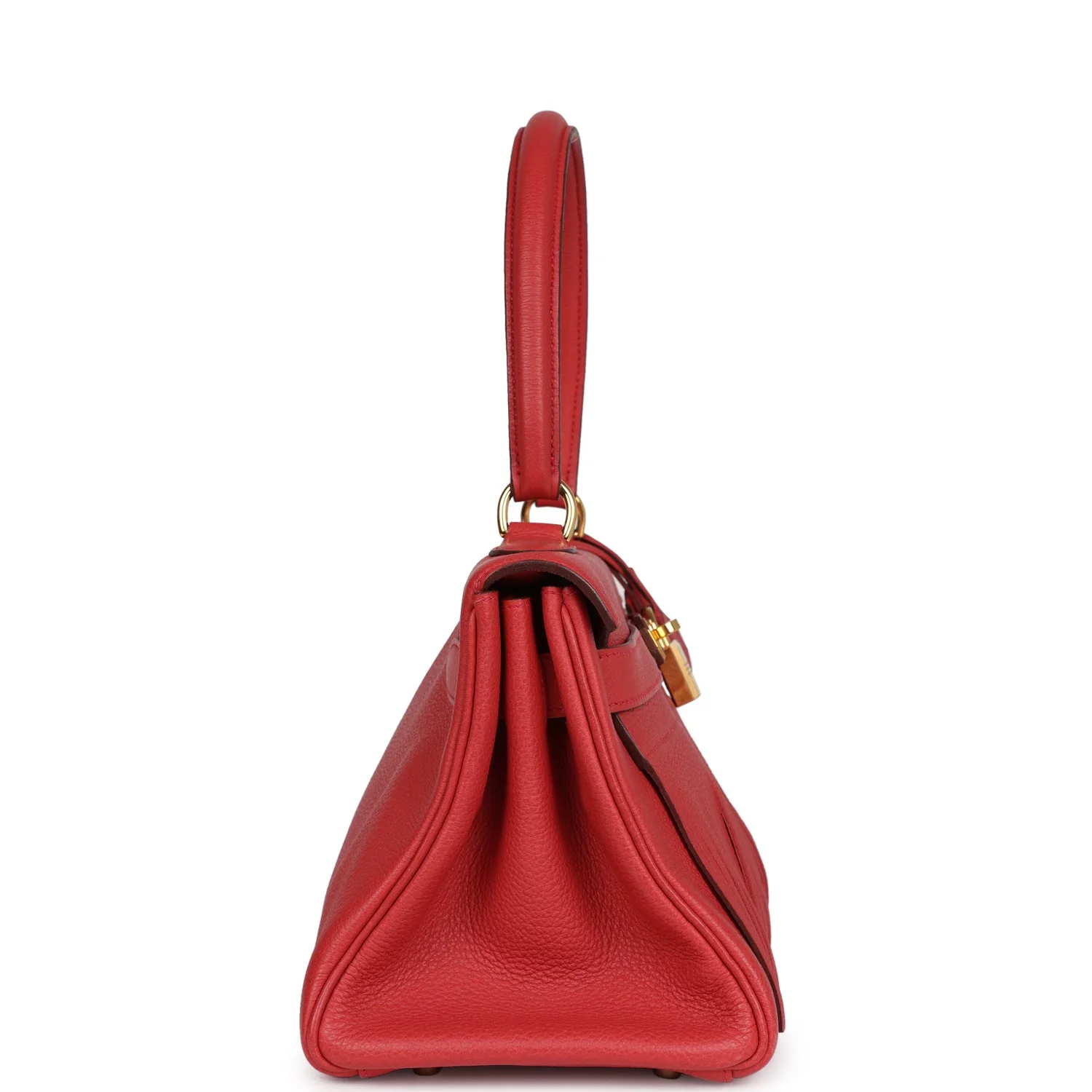 Replicate Hermes Fringe Shoulder Kelly 42 JPG Bougainvillea Clemence Gold Hardware(1:1 replica)