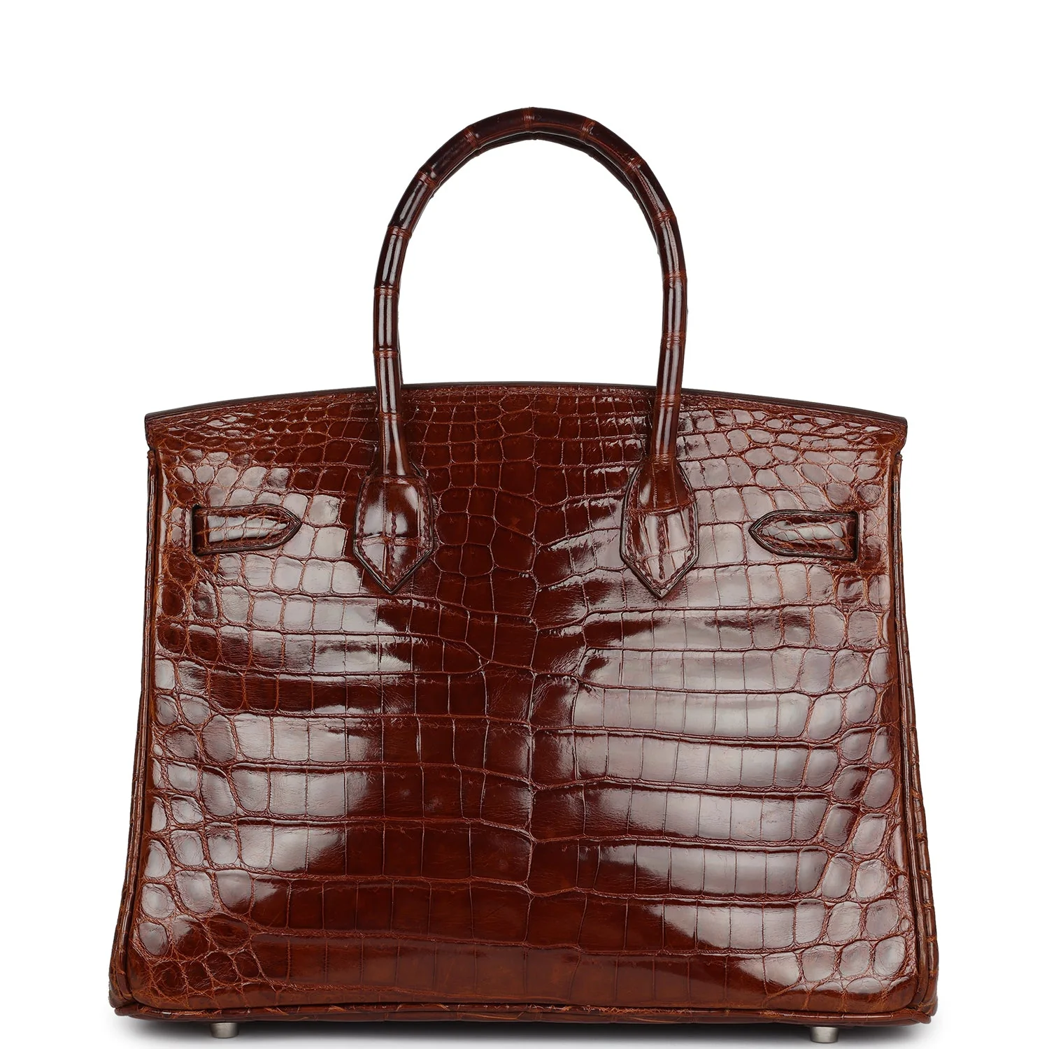 Replicate Hermes Birkin 30 Miel Shiny Niloticus Crocodile Palladium Hardware(1:1 replica)