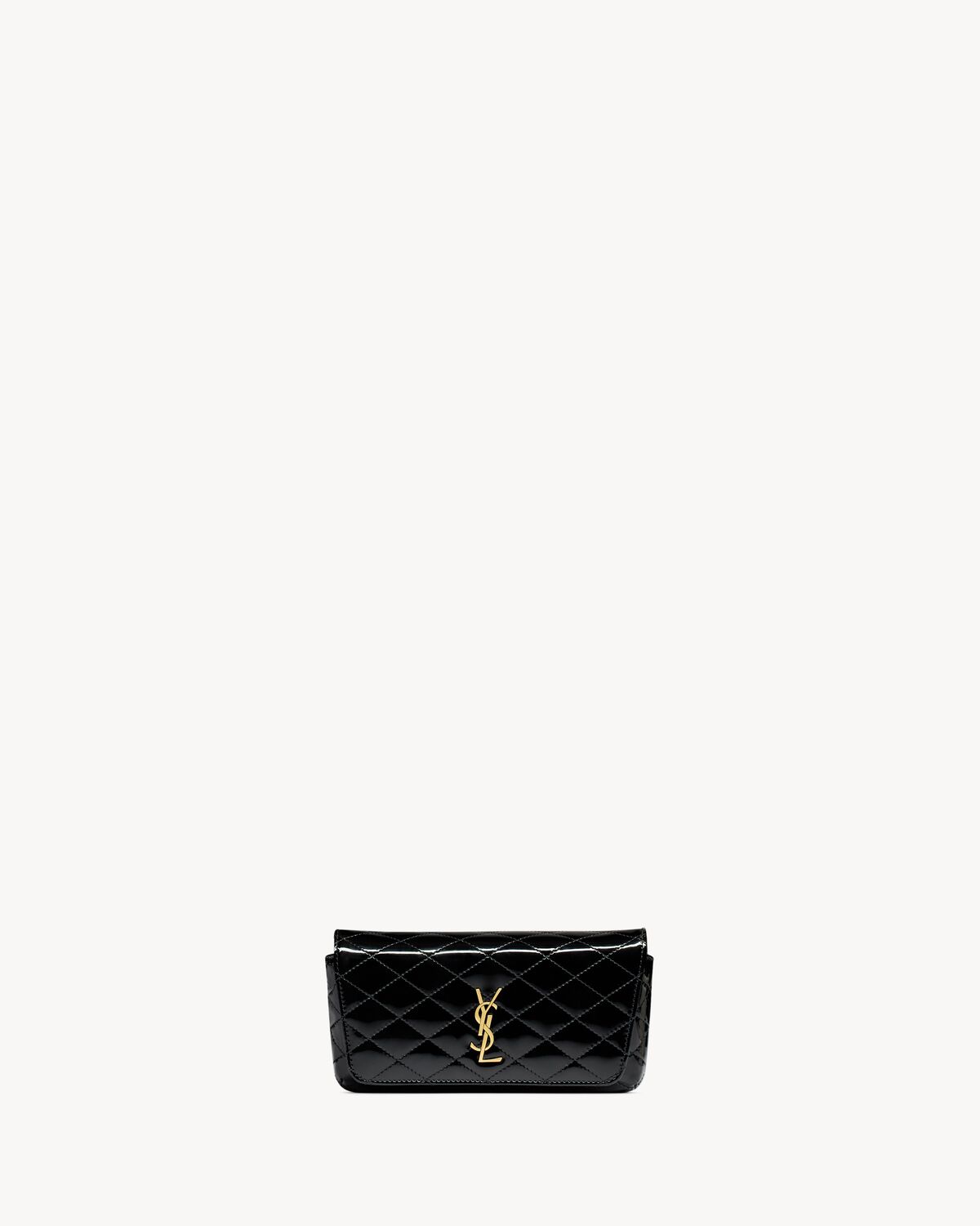 Replicate YSL Gaby Chain Phone Holder in Patent Leather(1:1 replica)