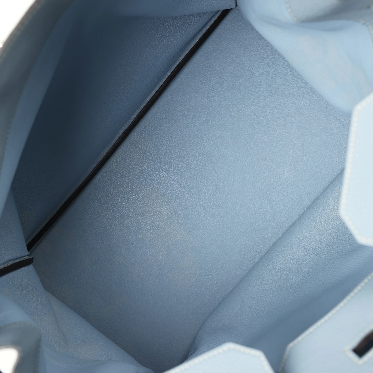 Replicate Hermes Birkin HAC 40 Bleu Lin Togo Palladium Hardware(1:1 replica)