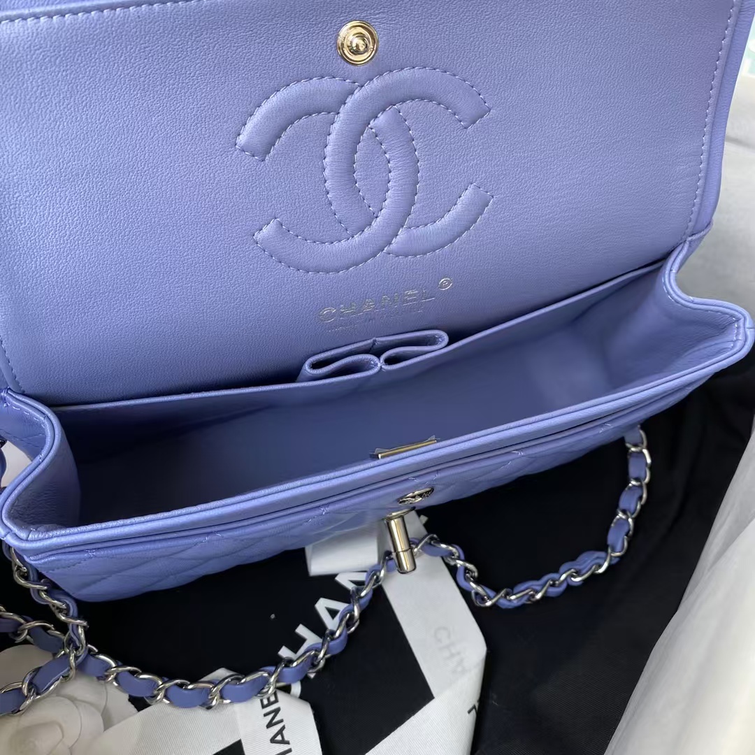 Replicate Chanel Small Classic Handbag Silver Hardware(1:1 replica)