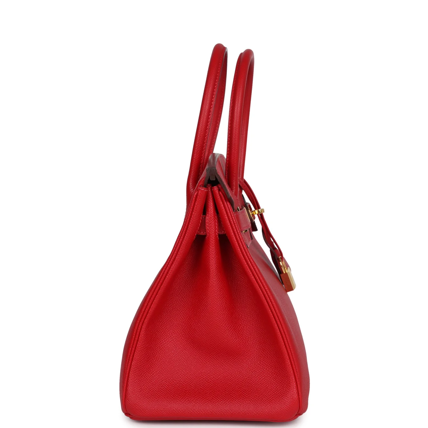 Replicate Hermes Birkin 30 Rouge Casaque Epsom Gold Hardware(1:1 replica)
