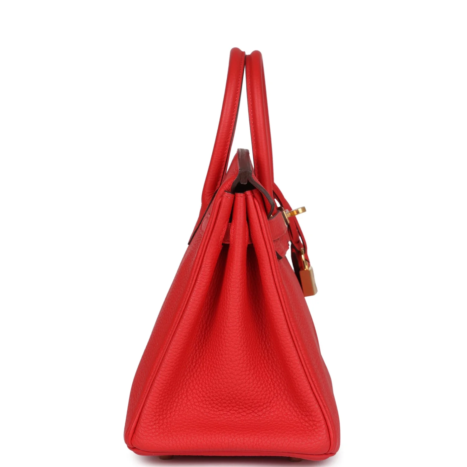 Replicate Hermes Birkin 25 Rouge de Coeur Togo Gold Hardware(1:1 replica)