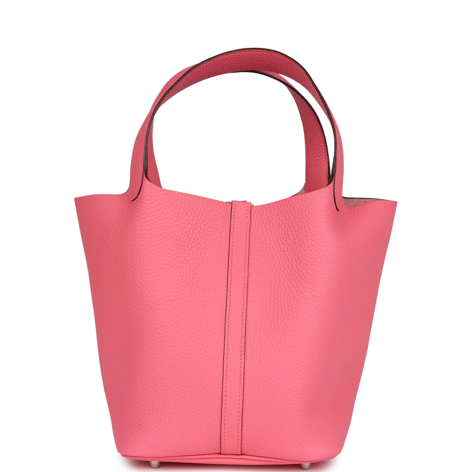 Replicate Hermes Picotin Lock 22 Rose Azalee Clemence Palladium Hardware(1:1 replica)