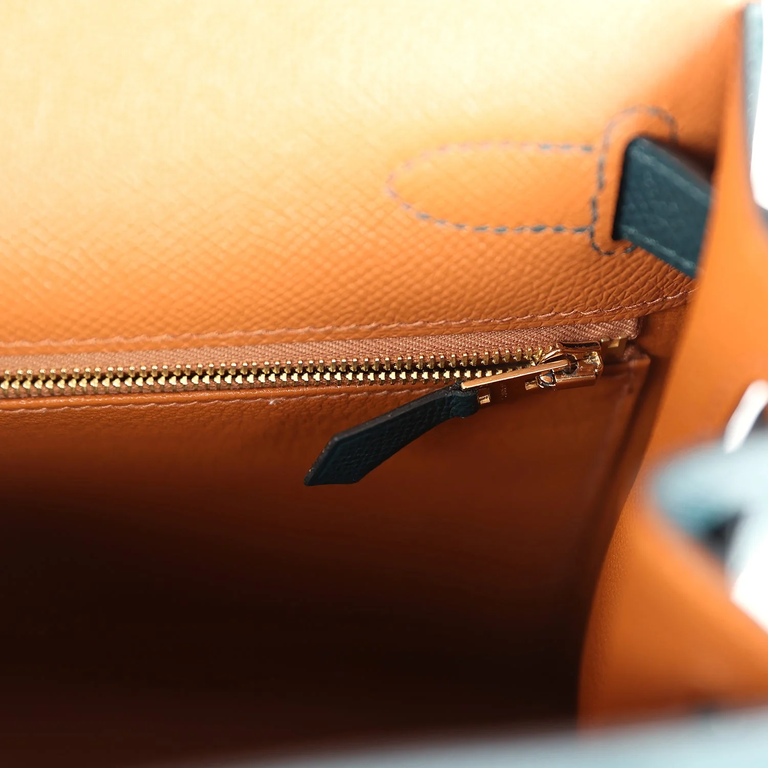 Replicate Hermes Kelly Sellier 28 Casaque Vert Cypres and Vert Bosphore Epsom Gold Hardware(1:1 replica)