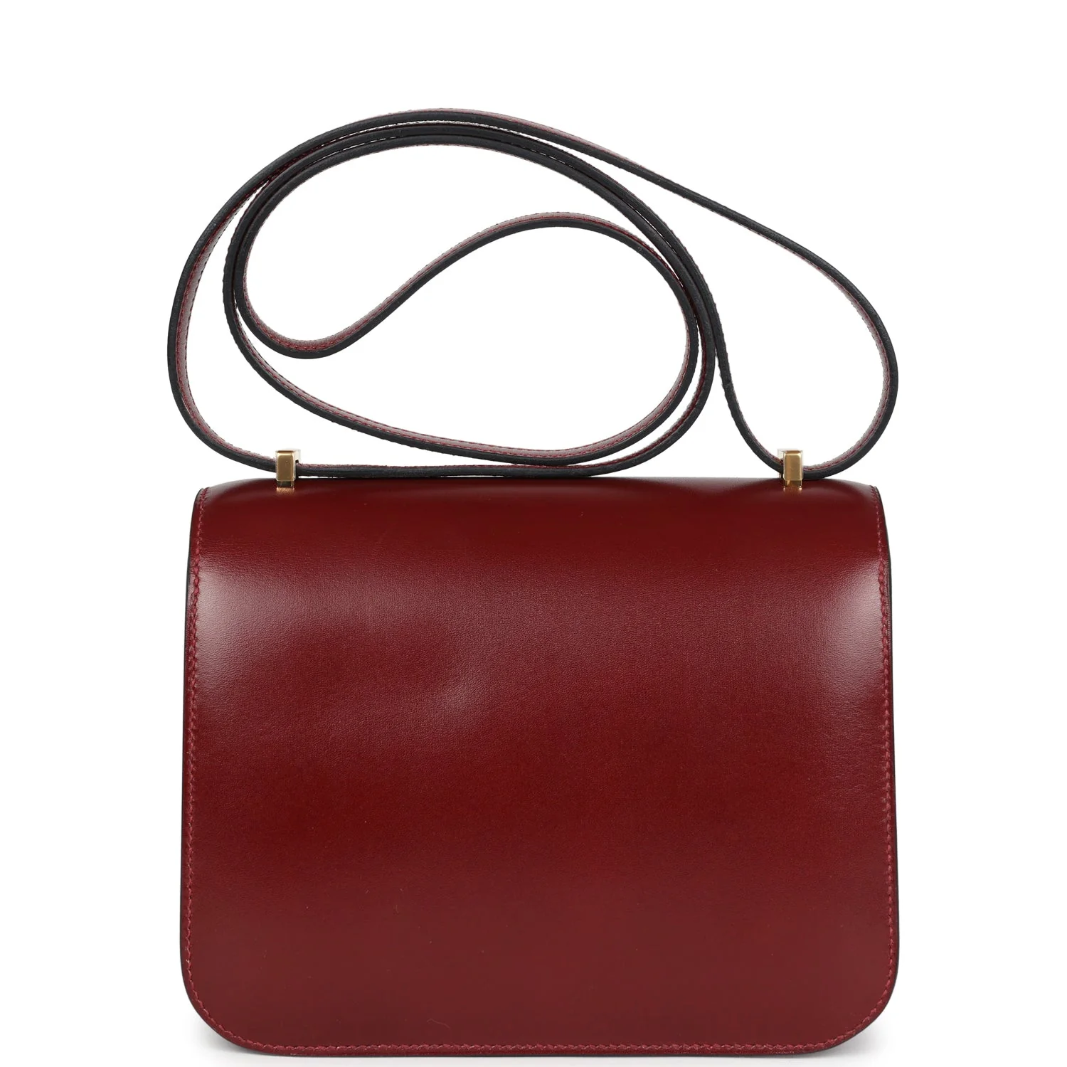 Replicate Hermes Constance 18 Rouge H Box Calfskin Gold Hardware(1:1 replica)