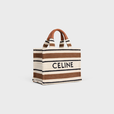 Replicate SMALL CABAS THAIS IN STRIPED TEXTILE WITH CELINE JACQUARD MULTICOLOR(1:1 replica)