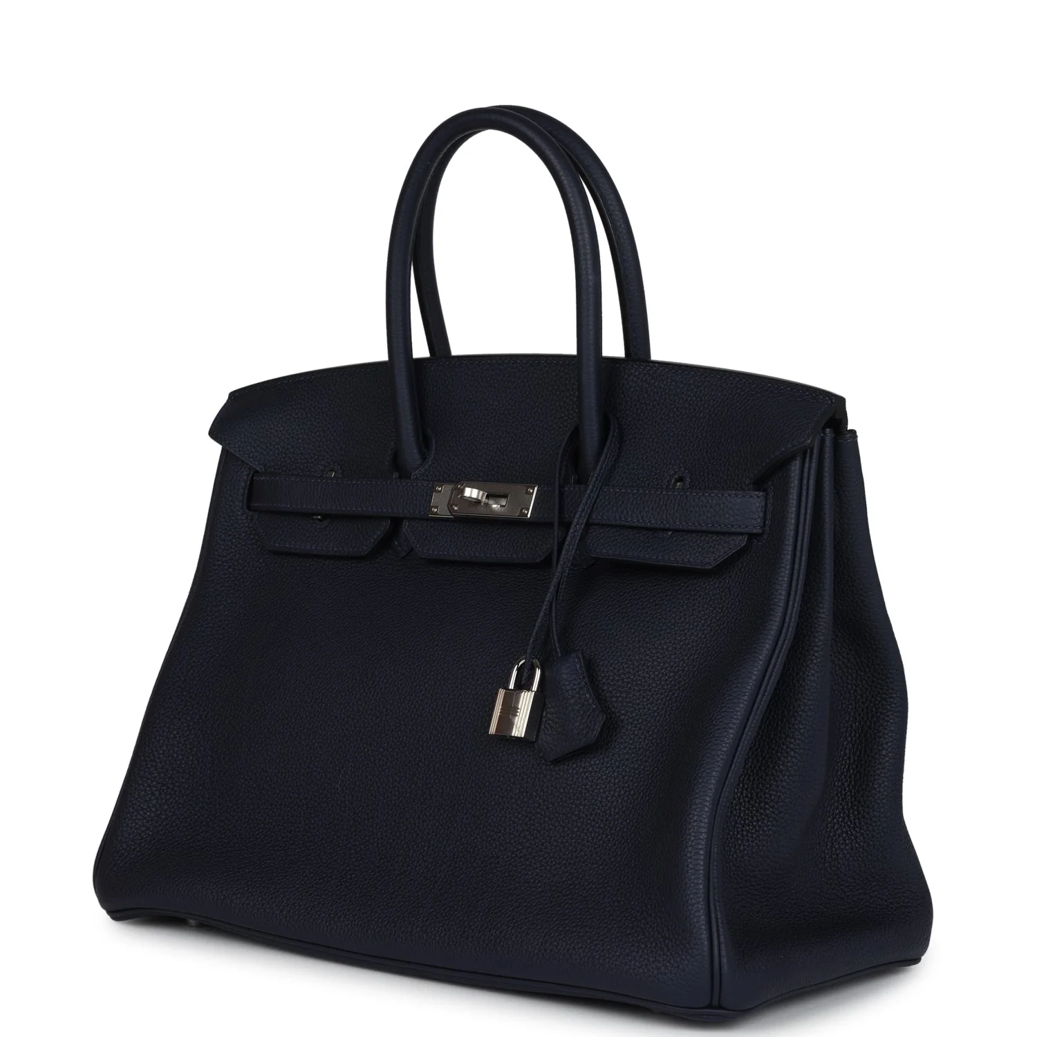 Replicate Hermes Birkin 35 Bleu Nuit Togo Palladium Hardware(1:1 replica)