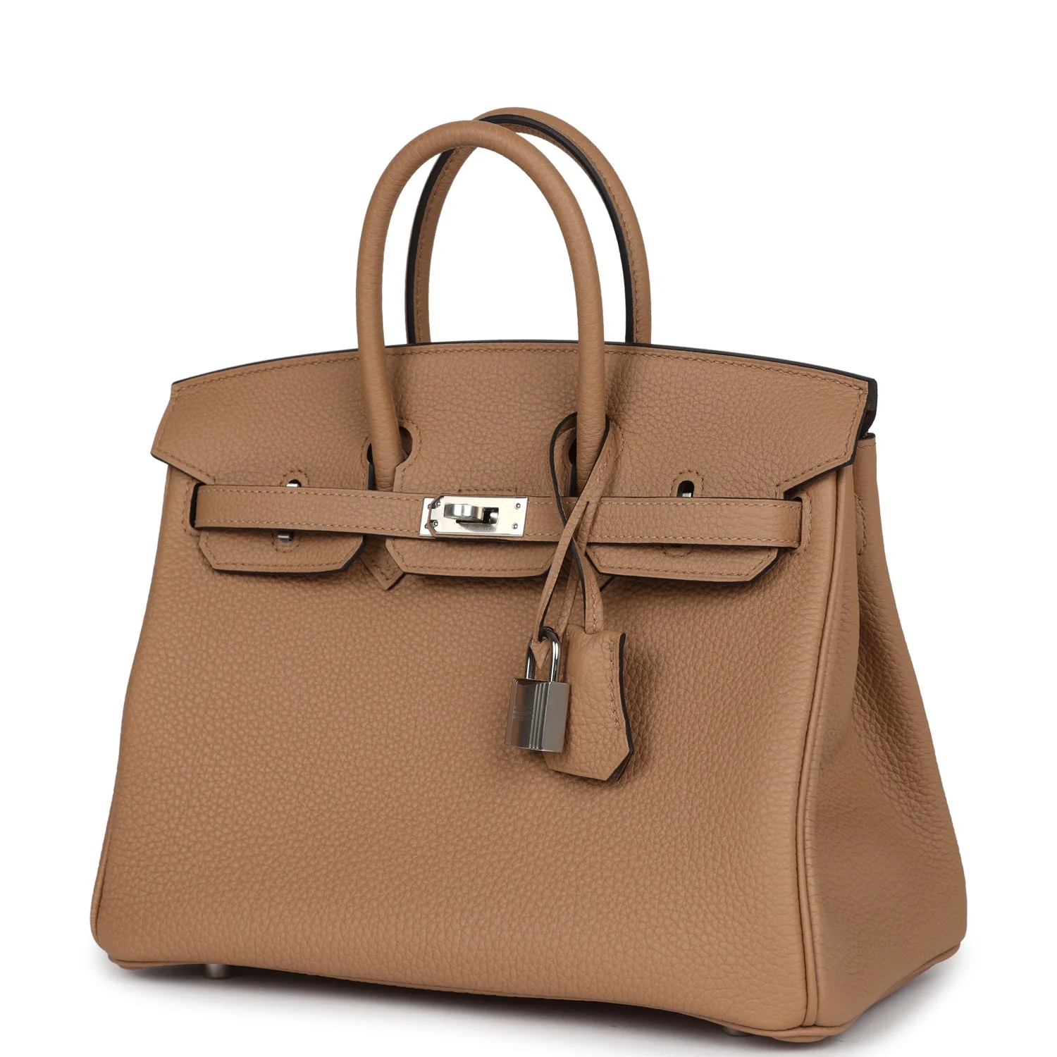 Replicate Hermes Birkin 25 Chai Togo Palladium Hardware(1:1 replica)