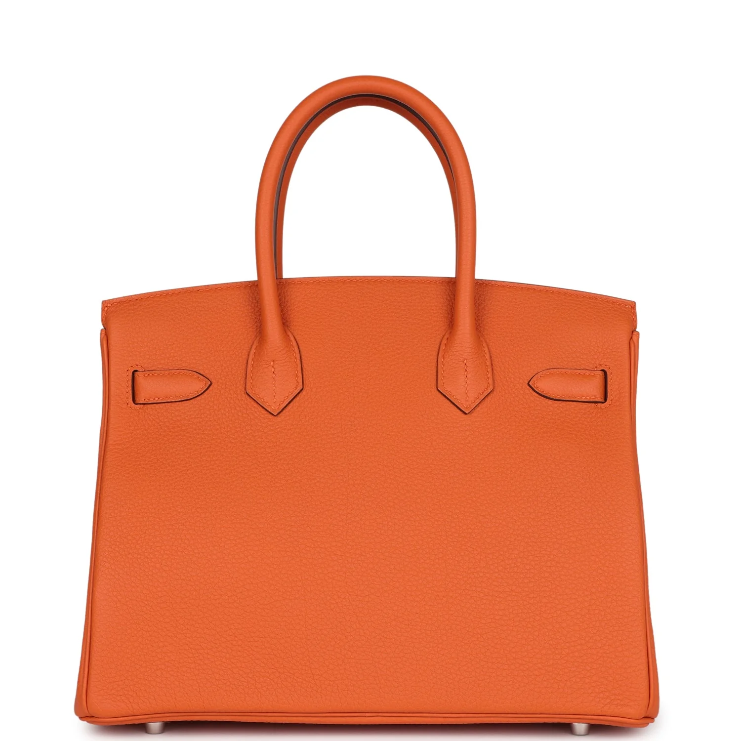 Replicate Hermes Birkin 30 Orange Togo Palladium Hardware(1:1 replica)