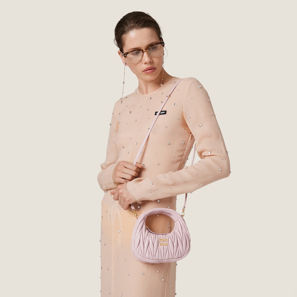 Replicate Wander matelassé nappa leather hobo mini-bag(1:1 replica)