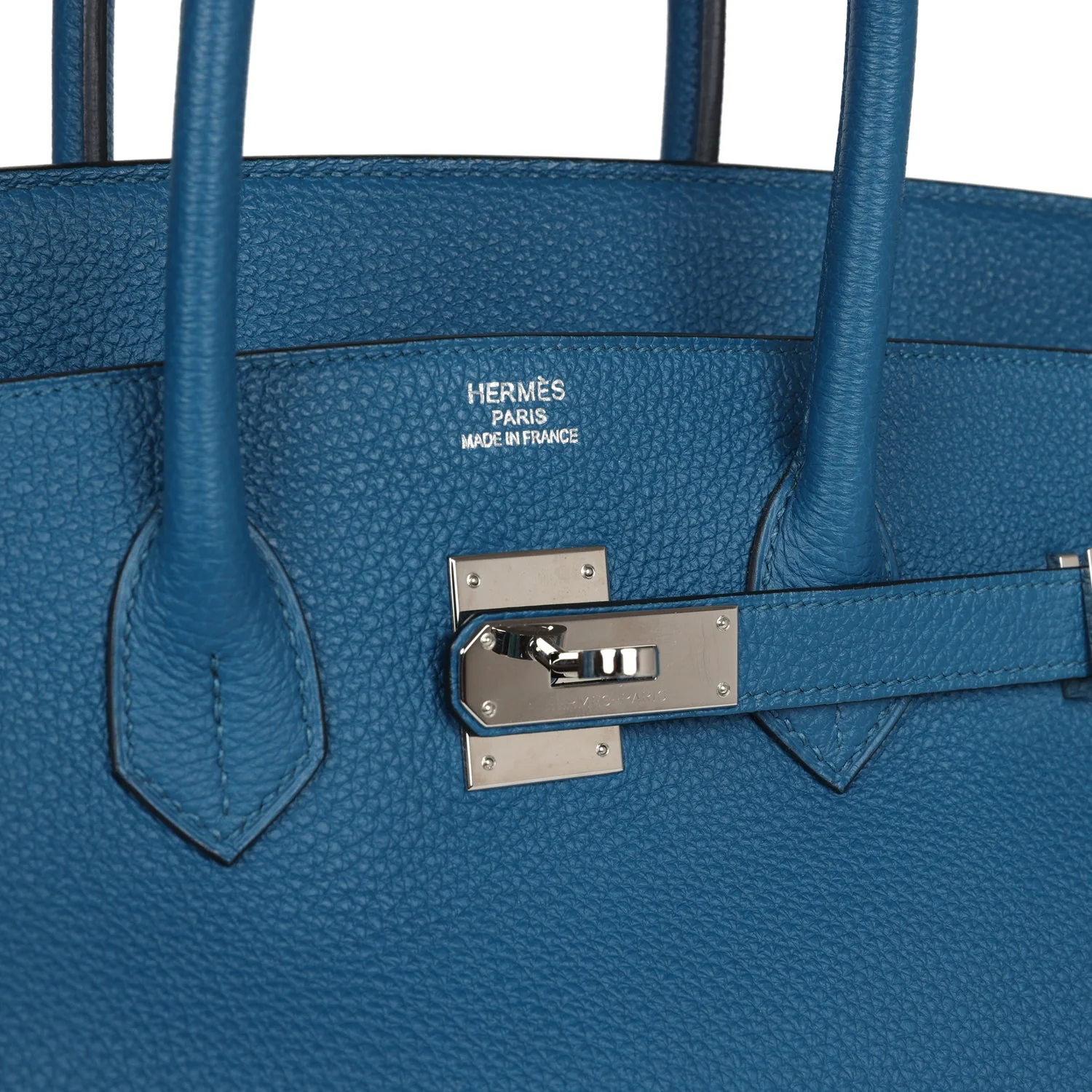 Replicate Hermes Birkin 35 Bleu de Galice Togo Palladium Hardware(1:1 replica)