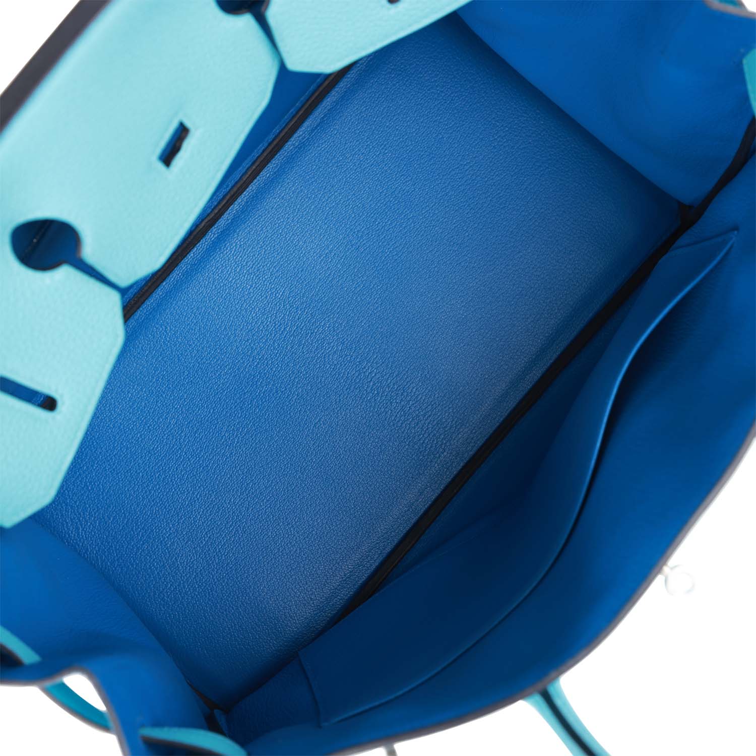 Replicate Hermes Special Order (HSS) Birkin 35 Bleu du Nord Verso Togo Brushed Palladium Hardware(1:1 replica)