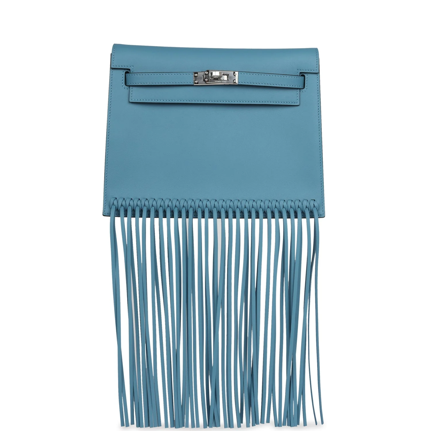 Replicate Hermes Kelly Danse Anate Blue Jean Swift Palladium Hardware(1:1 replica)