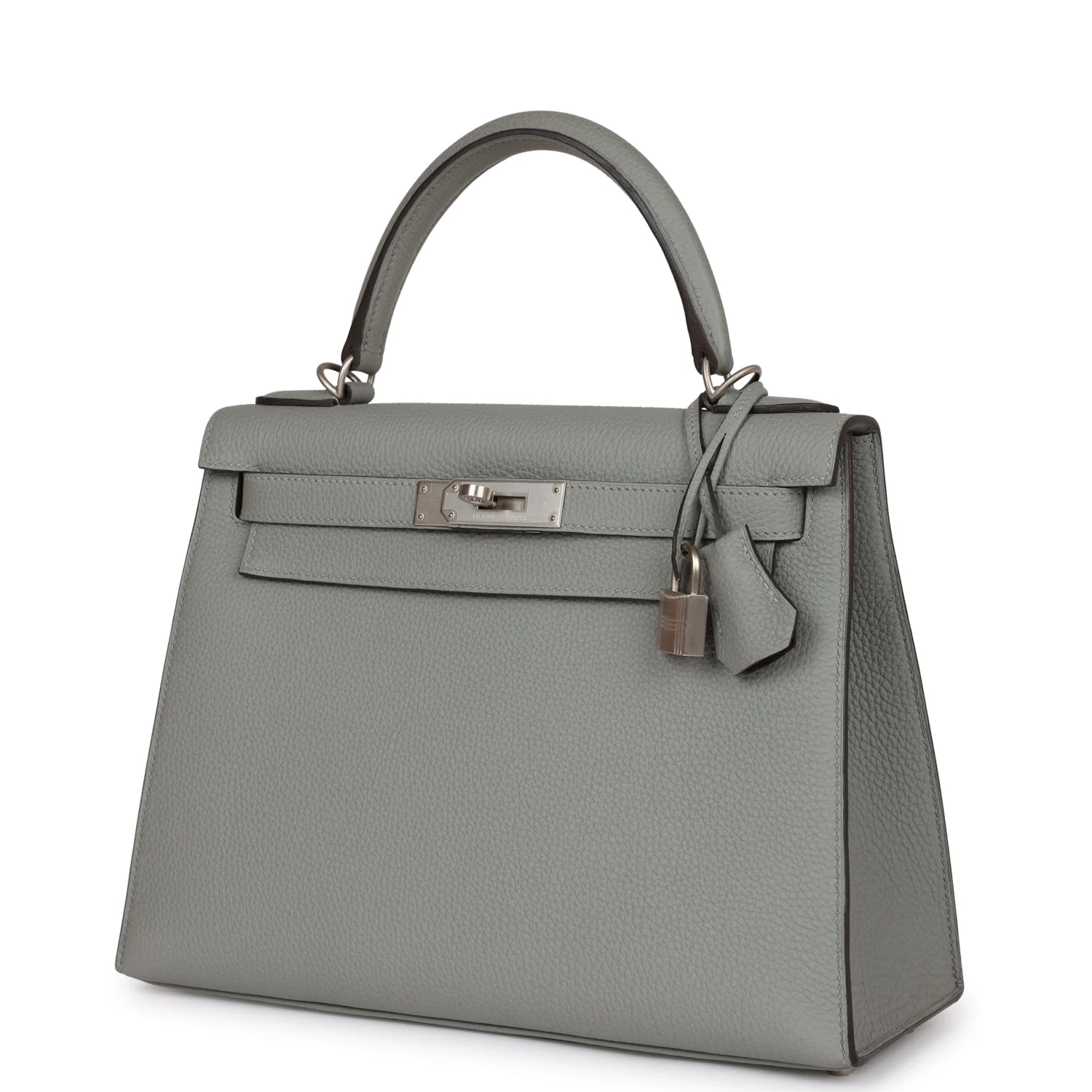Replicate Hermes Special Order (HSS) Kelly Sellier 28 Gris Mouette Verso Togo Brushed Palladium Hardware(1:1 replica)