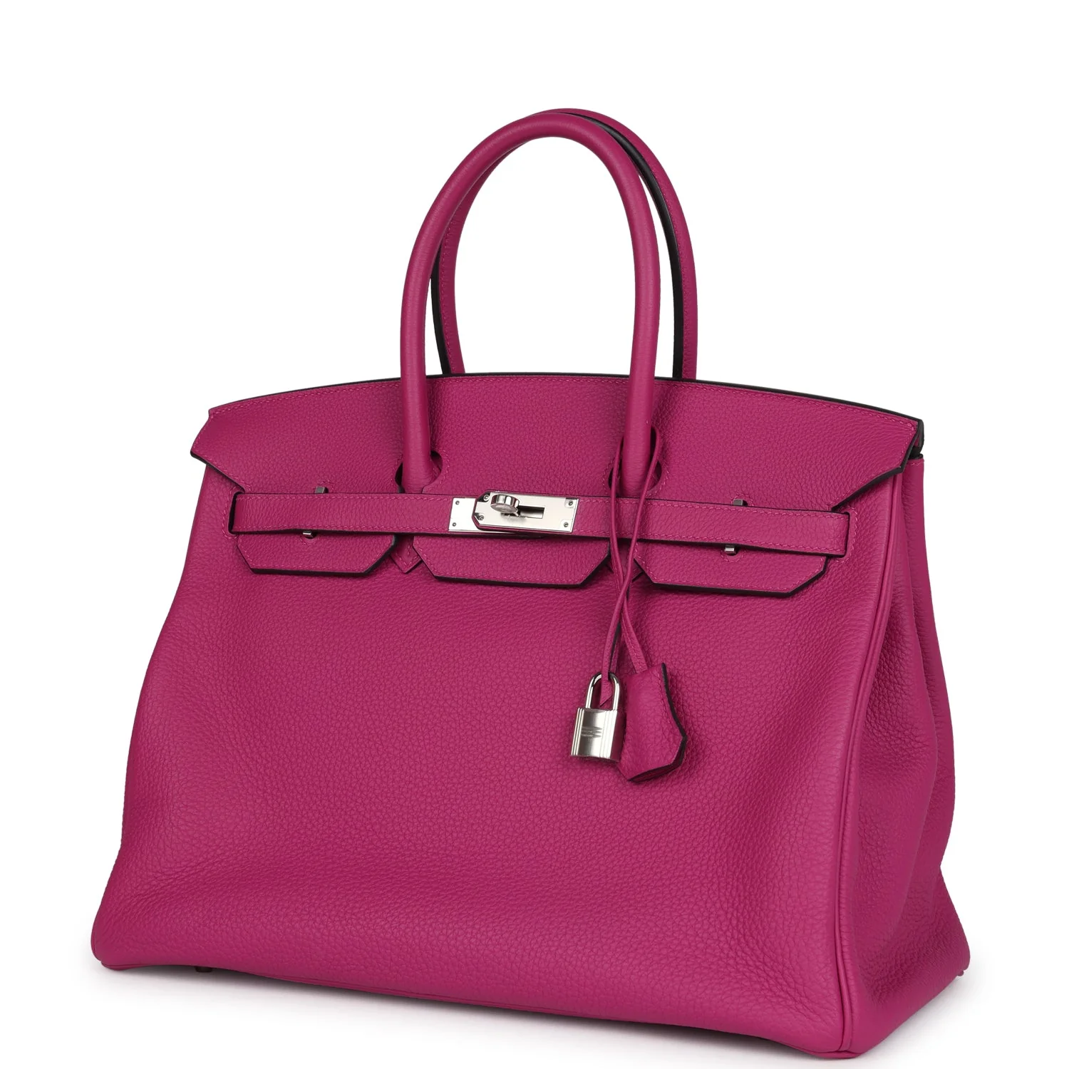 Replicate Hermes Birkin 35 Rose Pourpre Togo Palladium Hardware(1:1 replica)