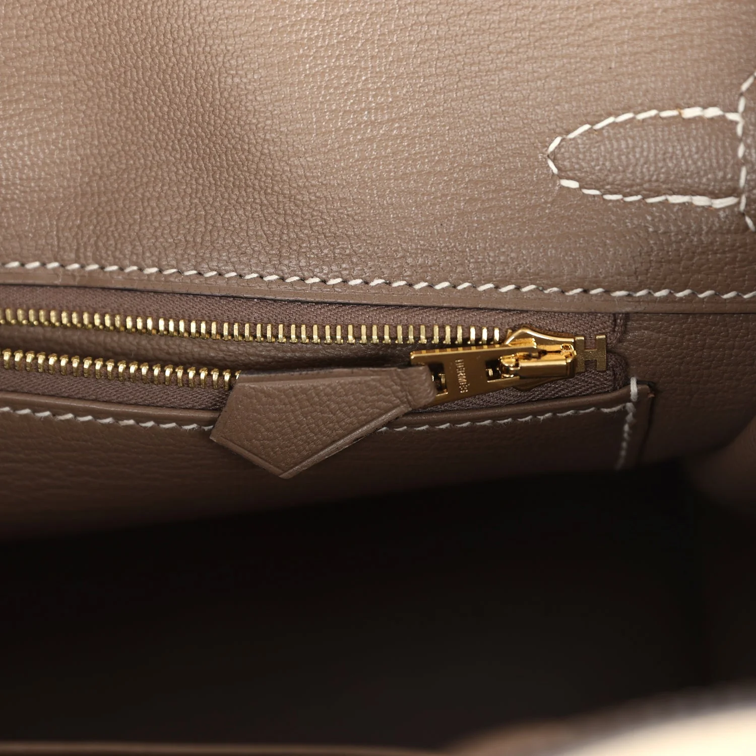 Replicate Hermes Special Order (HSS) Birkin 25 Etoupe and Trench Togo Brushed Gold Hardware(1:1 replica)