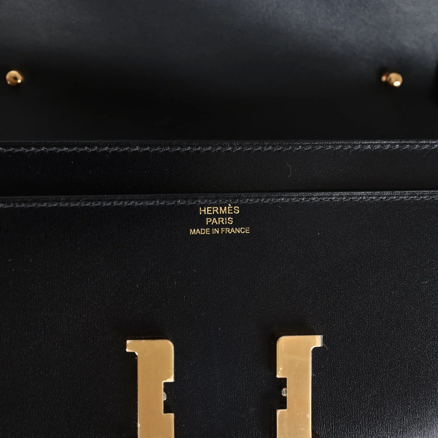Replicate Hermes Rock Constance Wallet To Go Black Box Gold Hardware(1:1 replica)