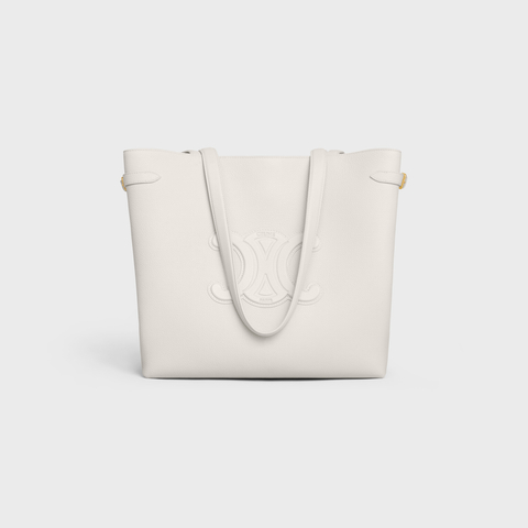 Replicate MEDIUM CABAS ANAÏS CUIR TRIOMPHE IN GRAINED CALFSKIN RICE(1:1 replica)