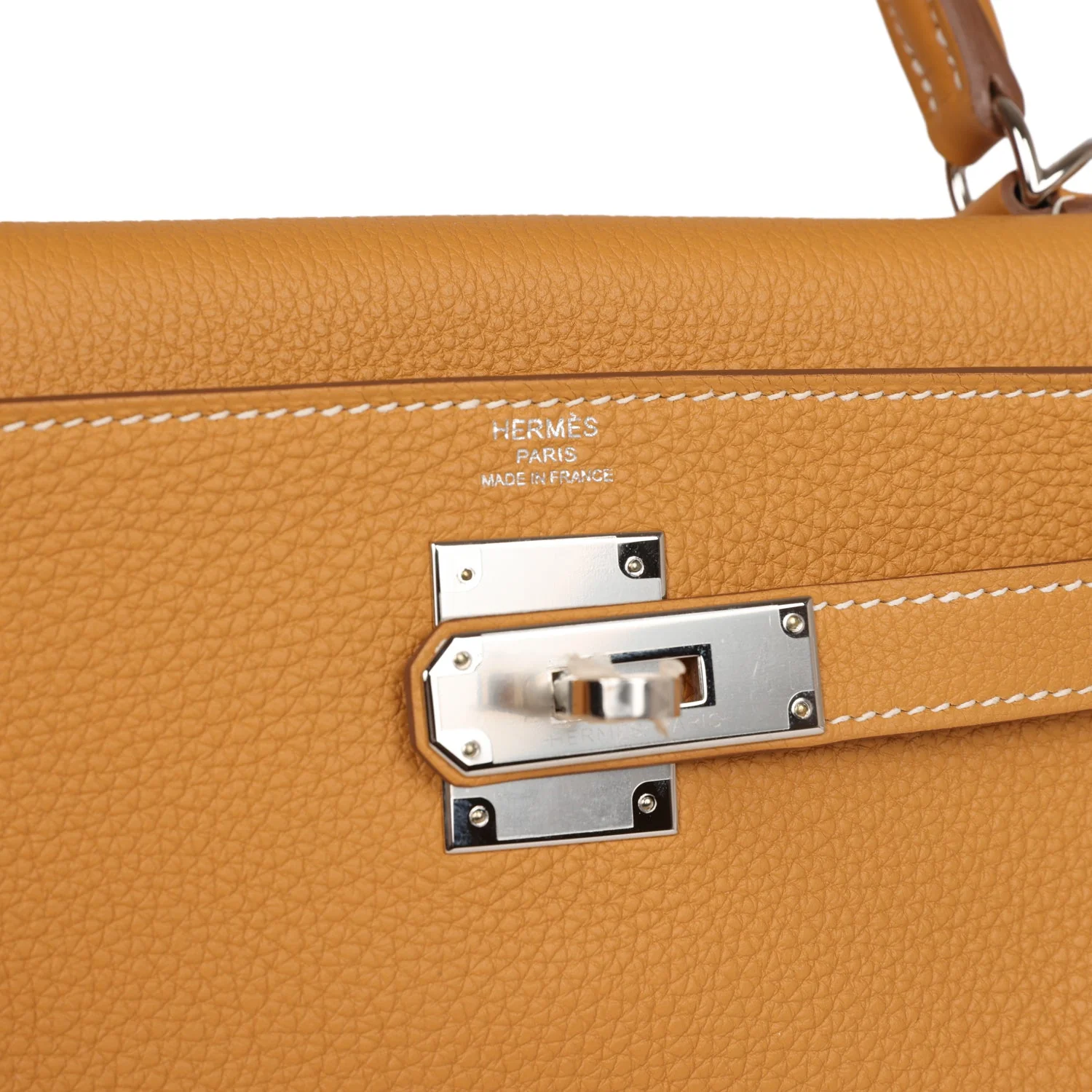 Replicate Hermes Kelly Retourne 28 Naturel Sable Togo Palladium Hardware(1:1 replica)