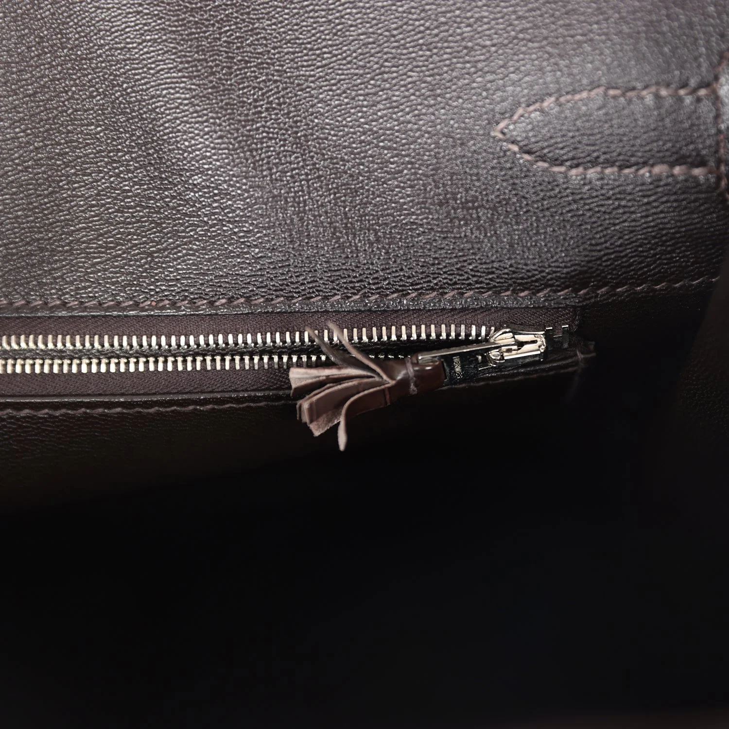 Replicate Hermes Ghillies Birkin 35 Ebene Matte Alligator and Swift Palladium Hardware(1:1 replica)