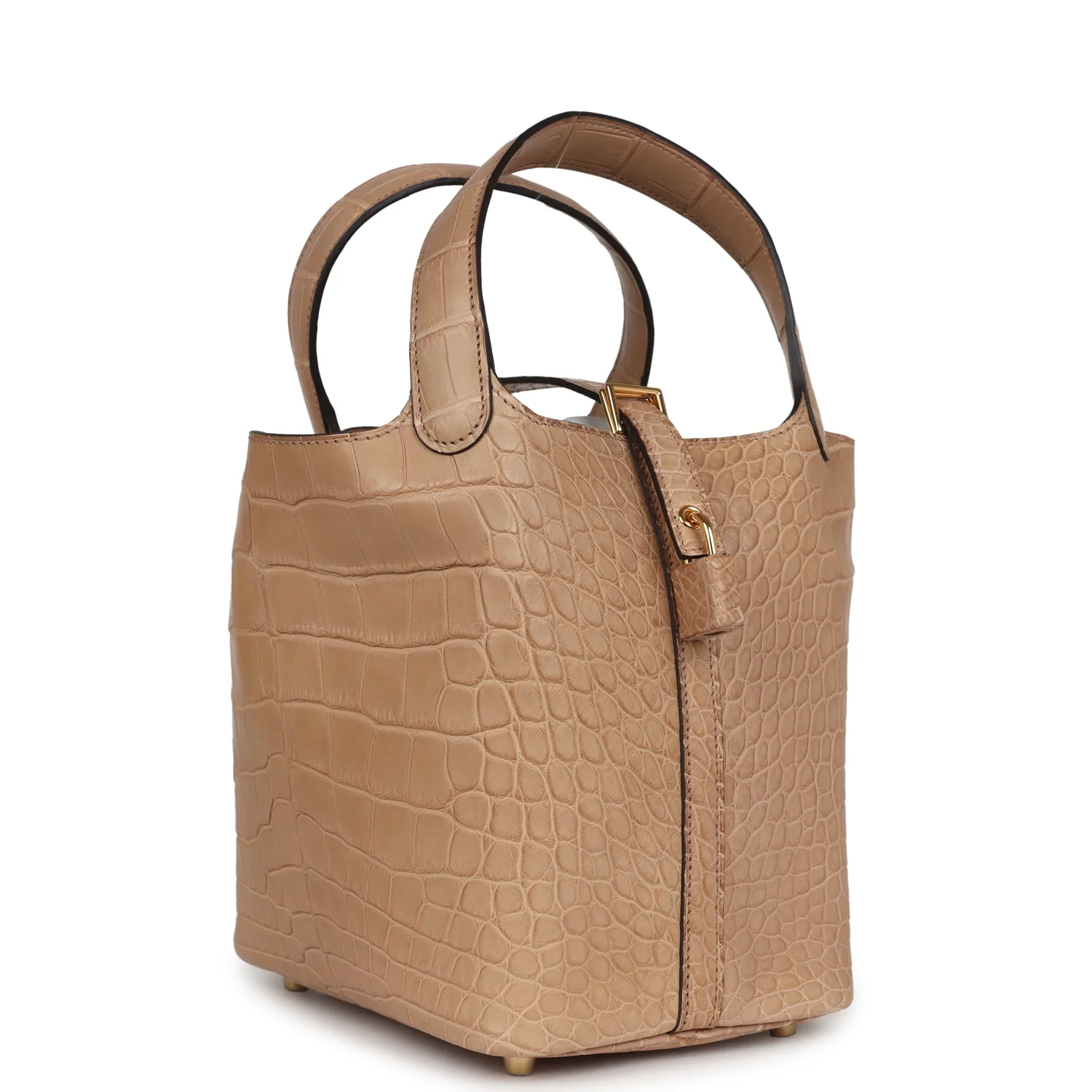 Replicate Hermes Picotin Lock 18 Chai Matte Alligator Gold Hardware(1:1 replica)