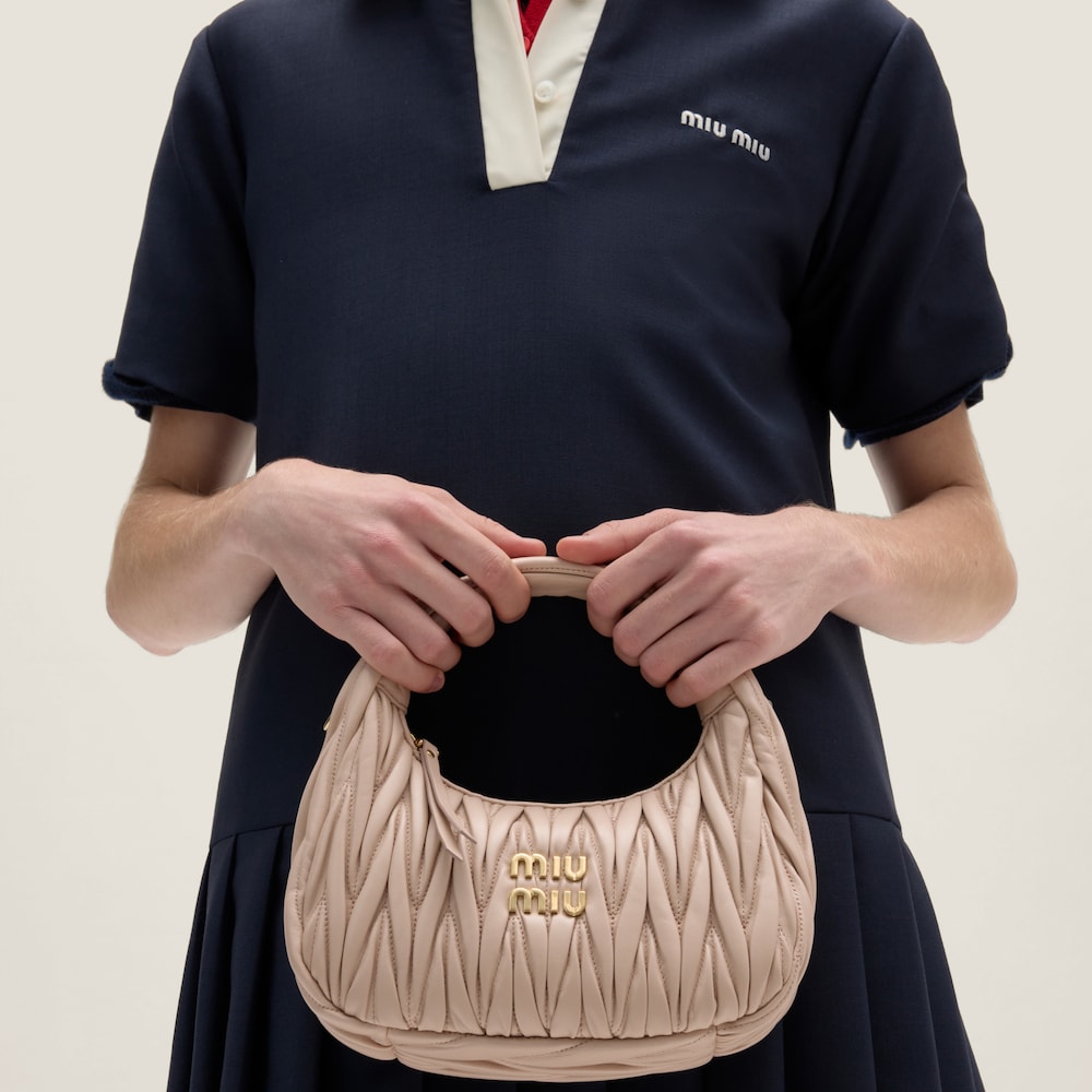 Replicate Wander matelassé nappa leather hobo bag(1:1 replica)