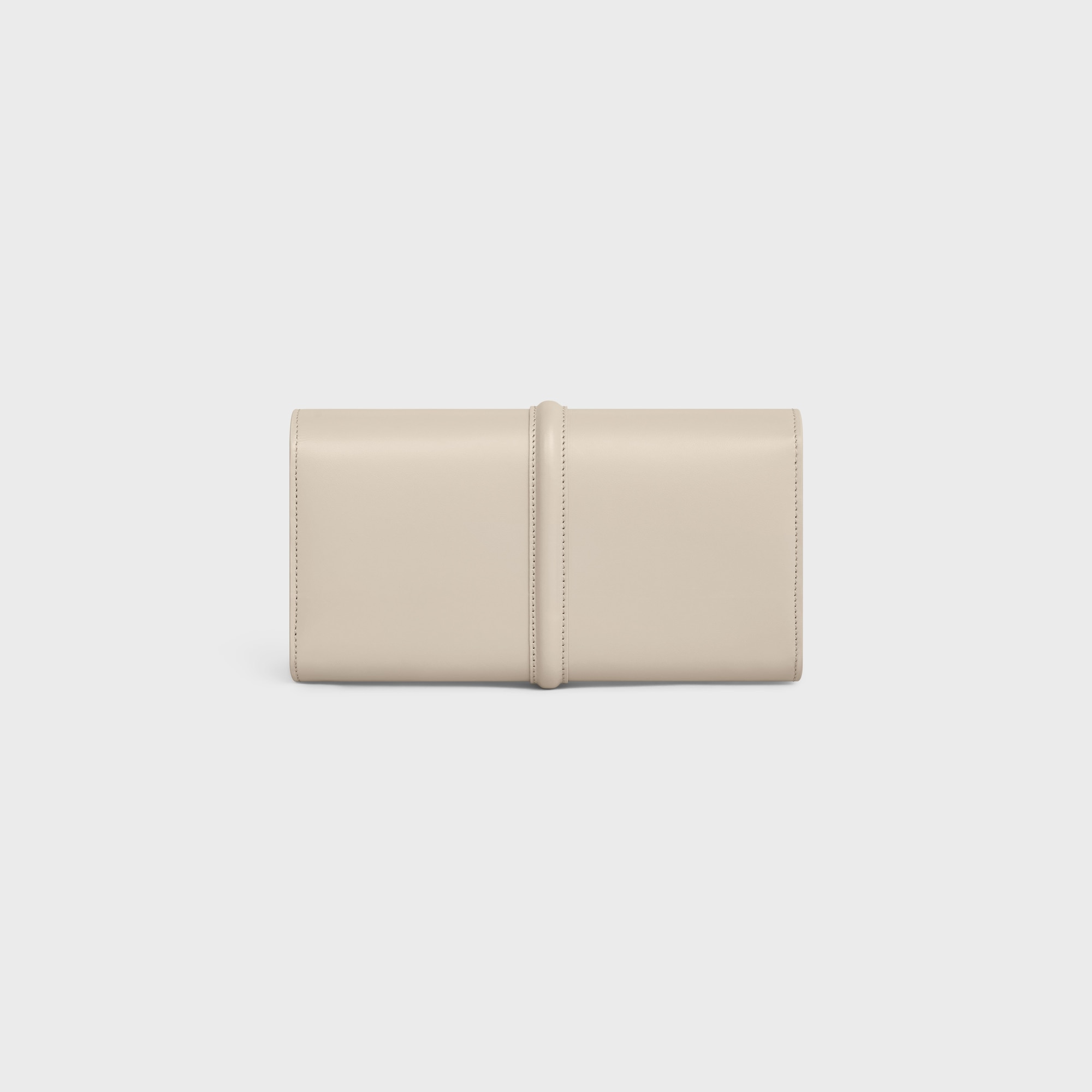 Replicate LARGE WALLET 16 IN SATINATED CALFSKIN LIGHT STONE(1:1 replica)