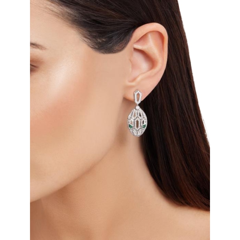 Replicate Serpenti Seduttori gilded snake earrings(1:1 replica)