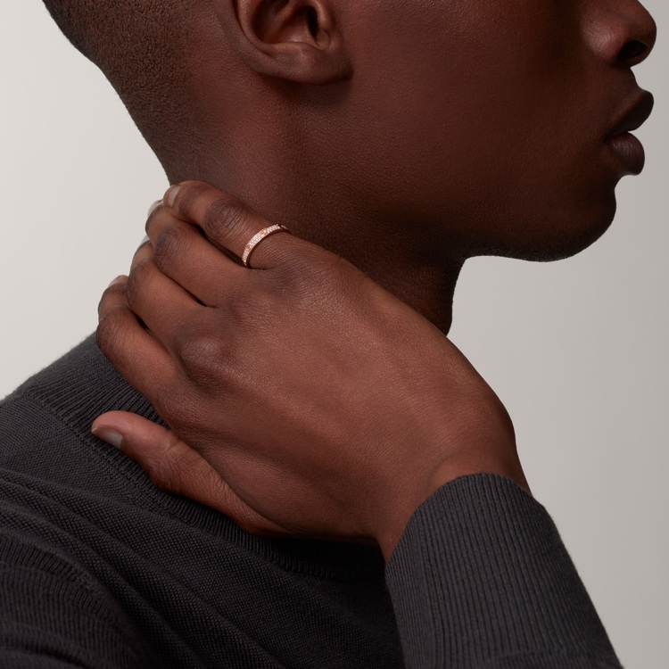 Replicate LOVE ring, mini model, paved(1:1 replica)