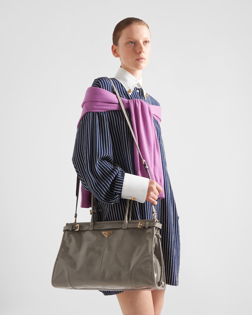 Replicate Prada Bonnie Large Leather Handbag(1:1 replica)