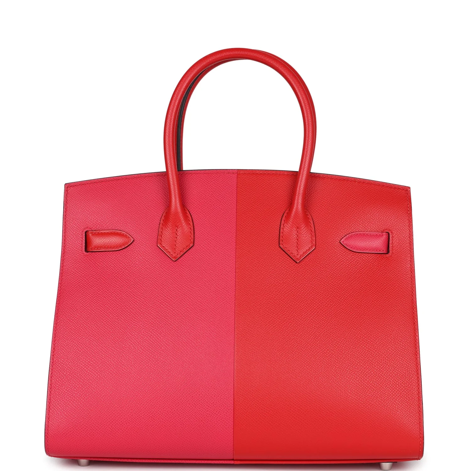Replicate Hermes Casaque Birkin 30 Rouge De Coeur, Rose Extreme and Bleu Zanzibar Epsom Palladium Hardware(1:1 replica)